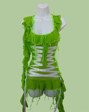 Load image into Gallery viewer, NEON GREEN &amp; WHITE RIBBON MINI
