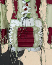 Load image into Gallery viewer, SAGE &amp; WINE BEAD SKIRT
