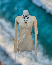 Load image into Gallery viewer, NUDE BEAD TIE DRESS
