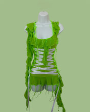 Load image into Gallery viewer, NEON GREEN &amp; WHITE RIBBON MINI
