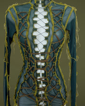 Load image into Gallery viewer, FOREST GREEN LACE UP TOP
