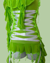 Load image into Gallery viewer, NEON GREEN &amp; WHITE RIBBON MINI

