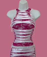Load image into Gallery viewer, PINK &amp; WHITE RIBBON TOP
