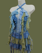 Load image into Gallery viewer, SAGE &amp; BABY BLUE RIBBON RUFFLE SET

