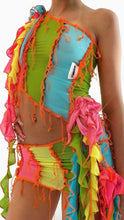 Load image into Gallery viewer, PATCHWORK RUFFLE SKIRT
