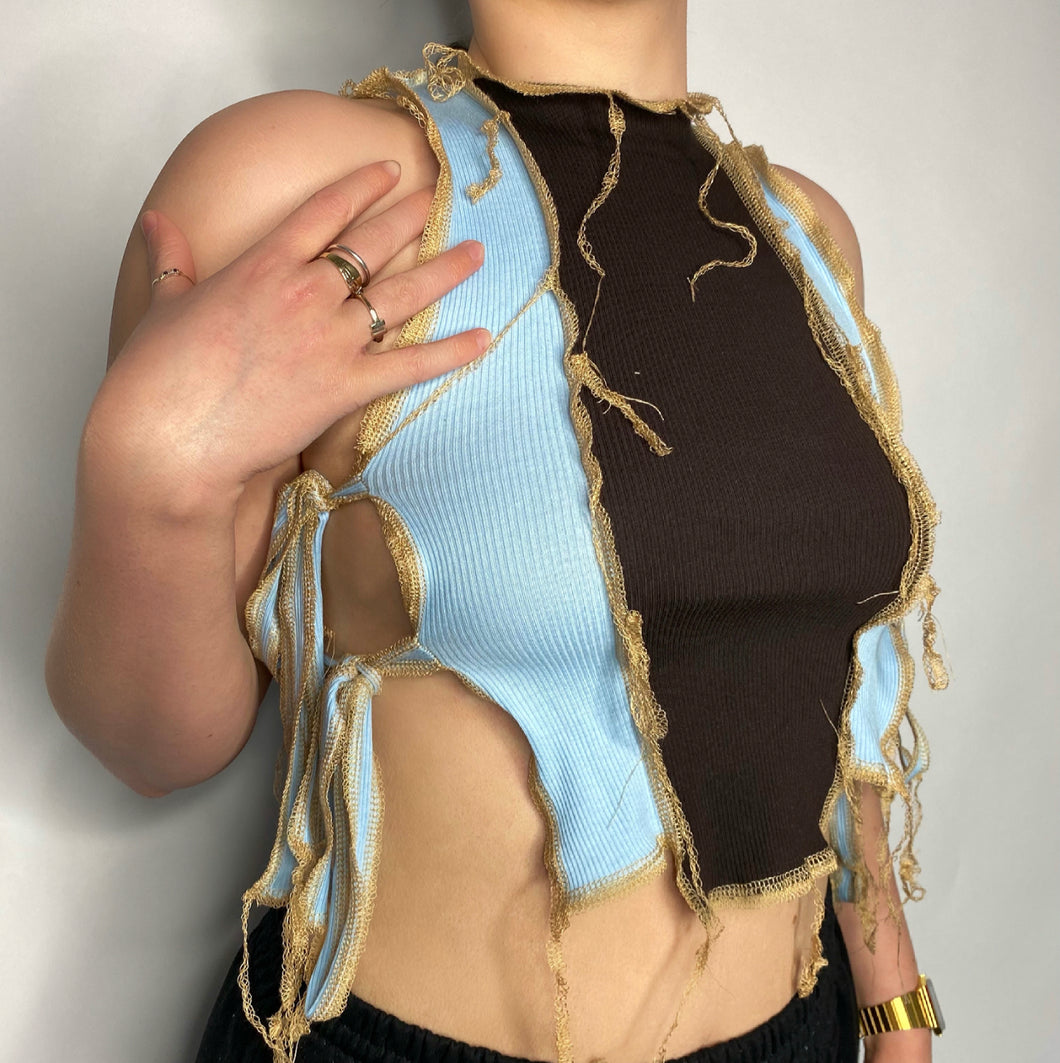 OPHELIA BLUE & BROWN