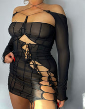 Load image into Gallery viewer, NANCY DRESS BLACK
