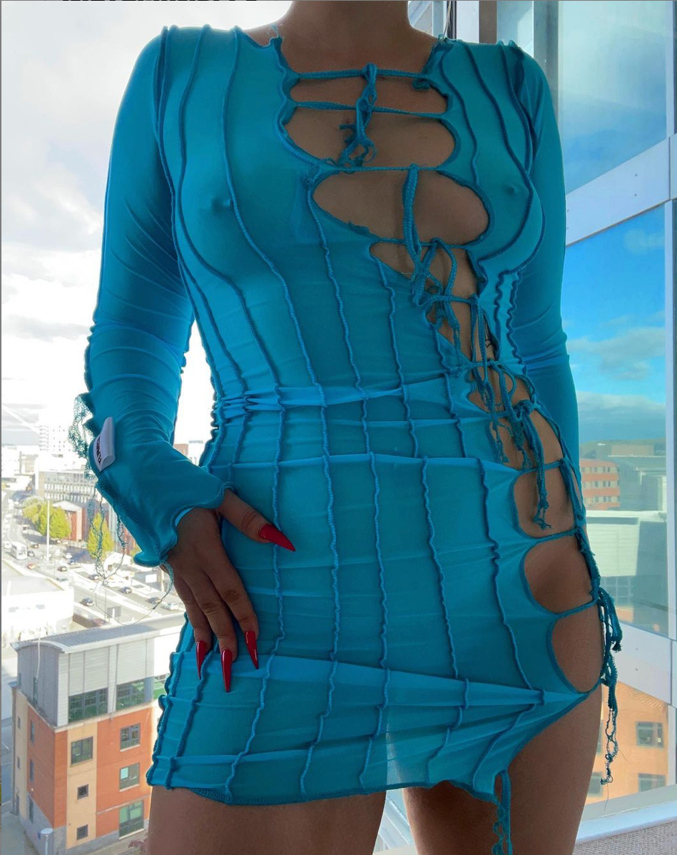 NADIA DRESS TURQUOISE